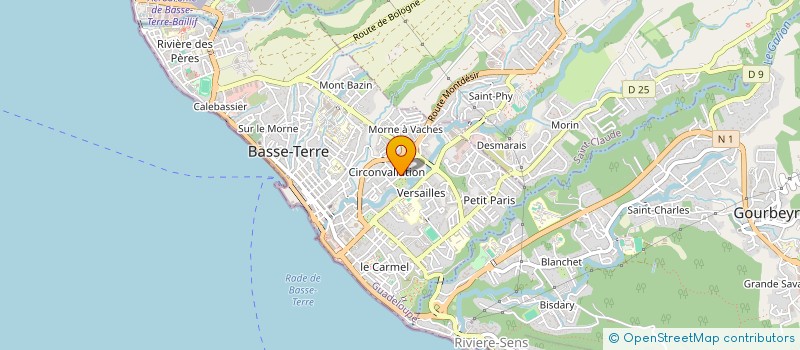 localisation de l'entreprise MONSIEUR VAYNOME PAUL DE LACROIX à BASSE-TERRE