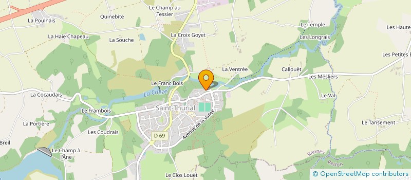 localisation de l'entreprise MONSIEUR VAZOUMANA DOSSO  SAINT-THURIAL