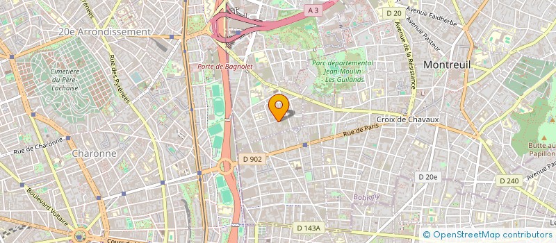 localisation de l'entreprise MONSIEUR VEACESLAV BEREZOVSCHI à BAGNOLET