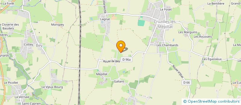 localisation de l'entreprise MONSIEUR VEACESLAV BULGAR  CRUZILLES-LES-MEPILLAT