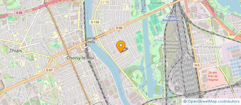 localisation de l'entreprise MONSIEUR VEACESLAV CASTRAVET  CHOISY-LE-ROI