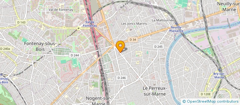 localisation de l'entreprise MONSIEUR VEACESLAV RUSSU  LE PERREUX-SUR-MARNE