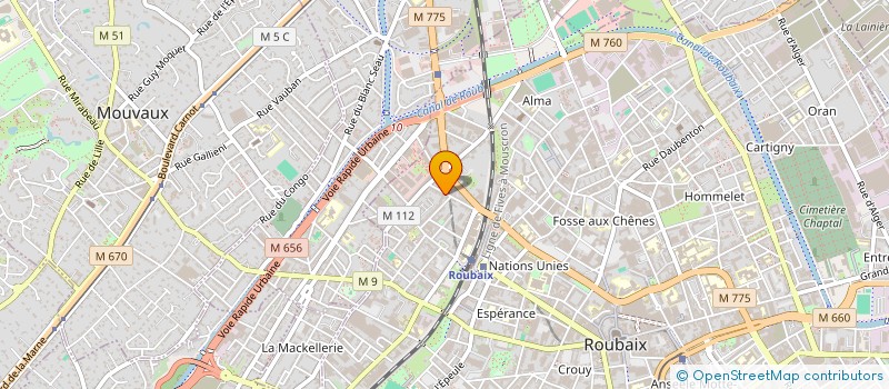 localisation de l'entreprise MONSIEUR VEACESLAV STANCIU  ROUBAIX