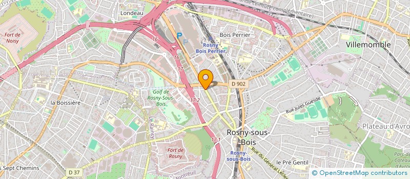 localisation de l'entreprise MONSIEUR VEACESLAV VASILEV à ROSNY-SOUS-BOIS