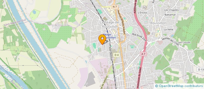 localisation de l'entreprise MONSIEUR VEDAT AYDOGAN  LE PEAGE-DE-ROUSSILLON