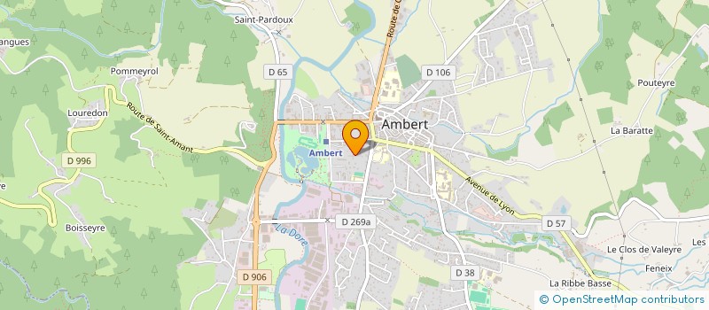 localisation de l'entreprise MONSIEUR VEDRAN ZUBAC  AMBERT