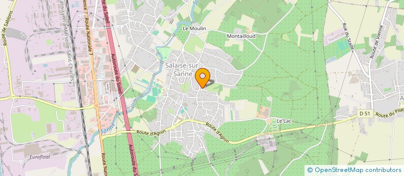 localisation de l'entreprise MONSIEUR VELI CETIN à SALAISE-SUR-SANNE
