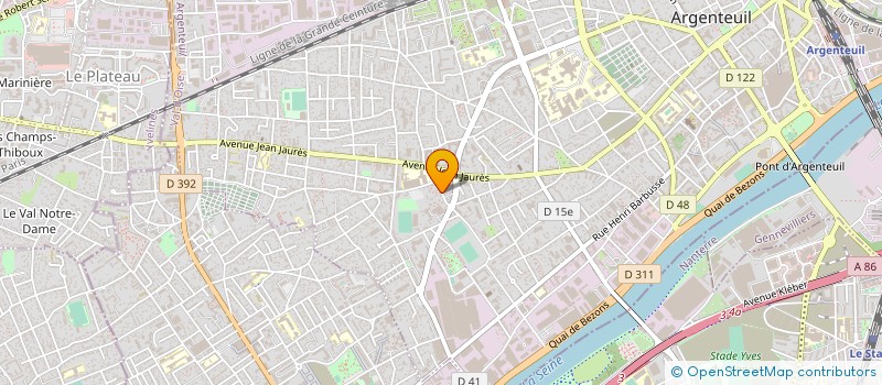 localisation de l'entreprise MONSIEUR VENANCIO SARGO DOS SANTOS  ARGENTEUIL