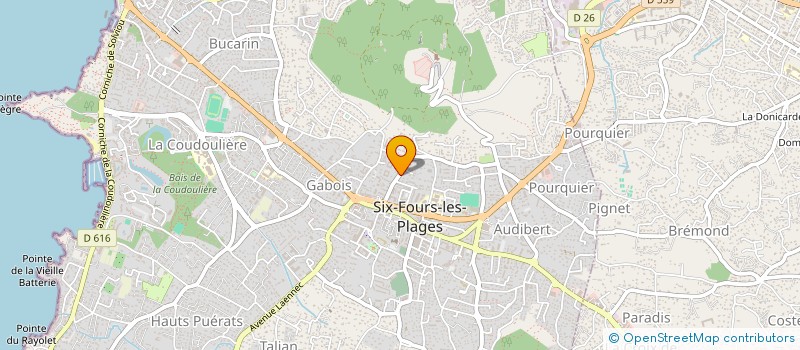 localisation de l'entreprise MONSIEUR VENCESLAS DELAGARDE à SIX-FOURS-LES-PLAGES