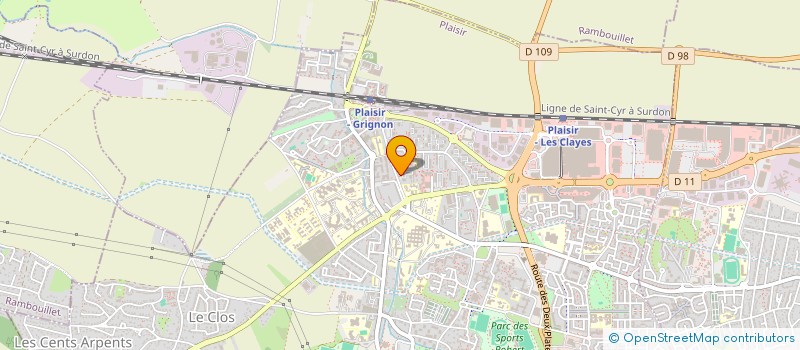 localisation de l'entreprise MONSIEUR VENCESLAS QUEMENER à PLAISIR