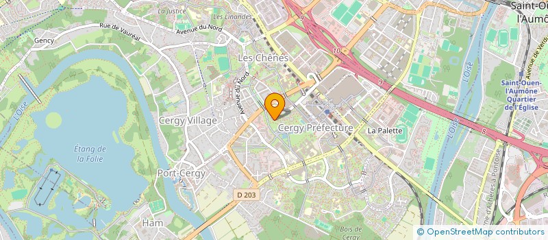 localisation de l'entreprise MONSIEUR VENKATASAI VANGETI  CERGY