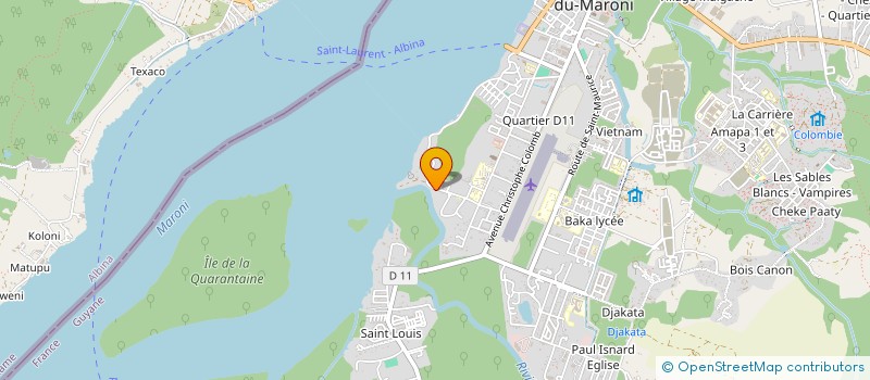 localisation de l'entreprise MONSIEUR VERGELIUS MAKOSI  SAINT-LAURENT-DU-MARONI