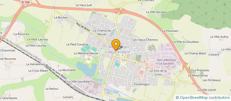 localisation de l'entreprise MONSIEUR VERGILIU GROZAVU  MONTAUBAN-DE-BRETAGNE