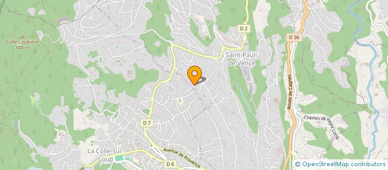localisation de l'entreprise MONSIEUR VERHID BOUJLIFA à SAINT-PAUL-DE-VENCE