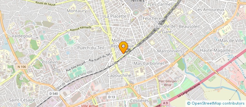 localisation de l'entreprise MONSIEUR VERLAIN N'KANZA  NIMES