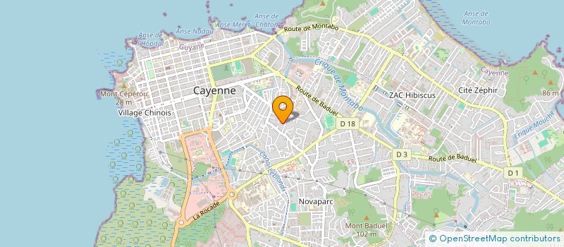 localisation de l'entreprise MONSIEUR VERNIO LOUIS  CAYENNE