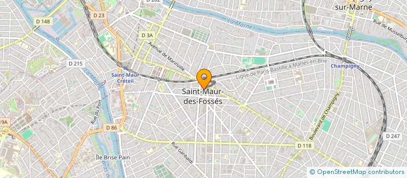 localisation de l'entreprise MONSIEUR VERNON BERART à SAINT-MAUR-DES-FOSSES