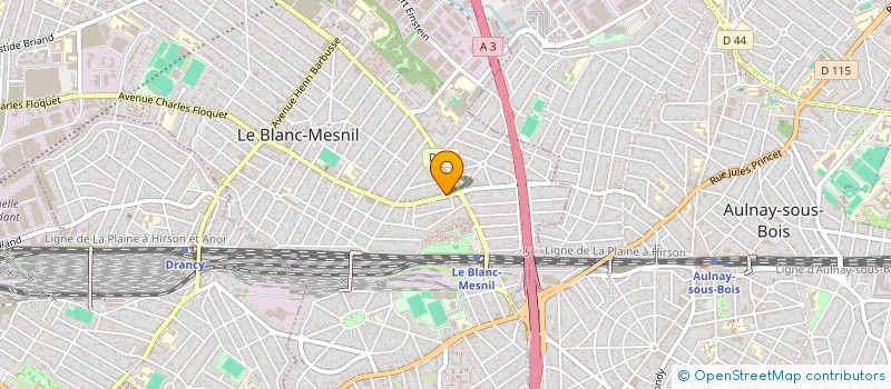 localisation de l'entreprise MONSIEUR VEROLJUB DIMITRIJEVIC à LE BLANC-MESNIL