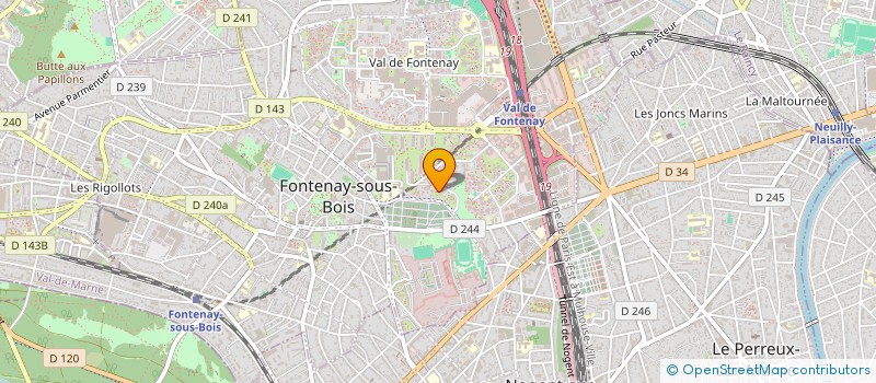 localisation de l'entreprise MONSIEUR VERONE HONORAT  FONTENAY-SOUS-BOIS