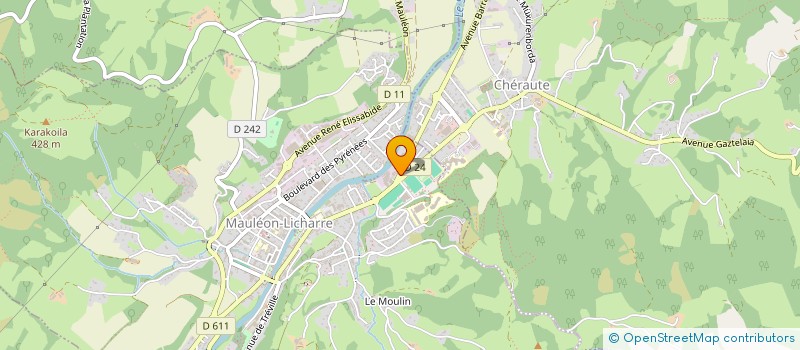 localisation de l'entreprise MONSIEUR VERONIQUE LATTRE  MAULEON-LICHARRE