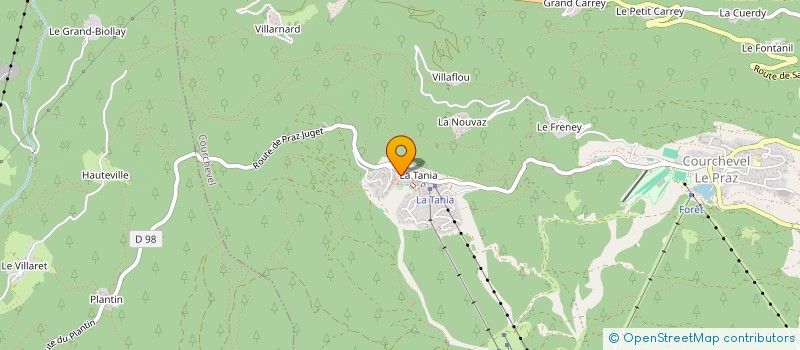 localisation de l'entreprise MONSIEUR VERONIQUE THEPENIER à COURCHEVEL