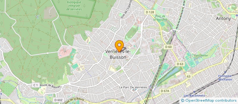 localisation de l'entreprise MONSIEUR VERRIERES-LE-BUISSON YVIL  VERRIERES-LE-BUISSON