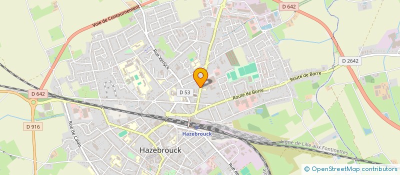 localisation de l'entreprise MONSIEUR VERWAERDE WOESTELANDT  HAZEBROUCK