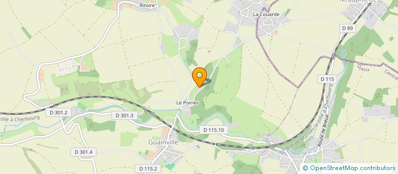 localisation de l'entreprise MONSIEUR VESKKOENSIO KORKALA à GUAINVILLE