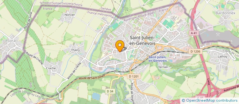 localisation de l'entreprise MONSIEUR VETON GASHI  SAINT-JULIEN-EN-GENEVOIS