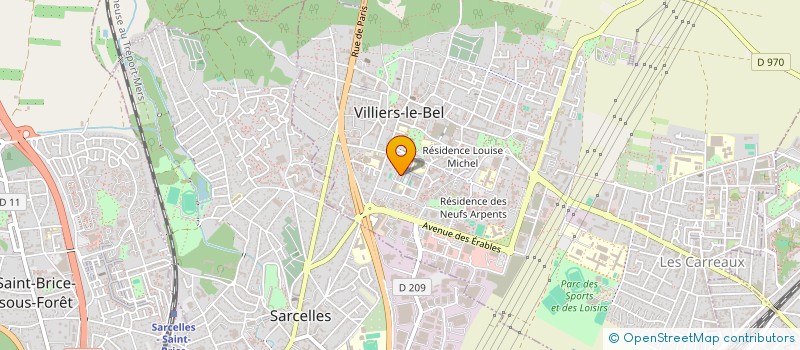 localisation de l'entreprise MONSIEUR VEUSTER VIALA à VILLIERS-LE-BEL