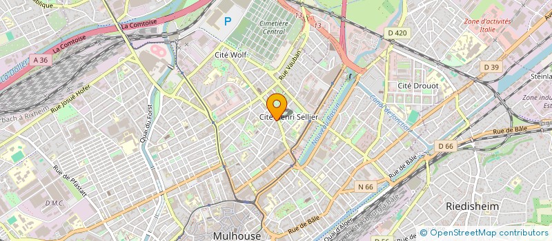 localisation de l'entreprise MONSIEUR VEYIS GULER  MULHOUSE