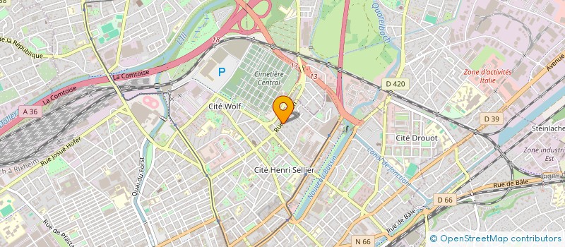 localisation de l'entreprise MONSIEUR VEYSEL ATAK  MULHOUSE