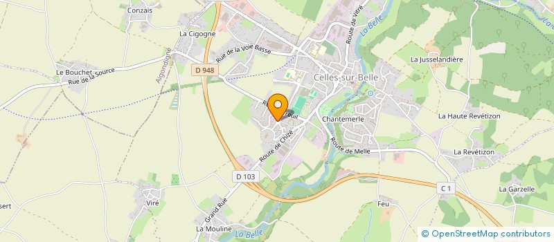 localisation de l'entreprise MONSIEUR VEYSI KARADAS  CELLES-SUR-BELLE