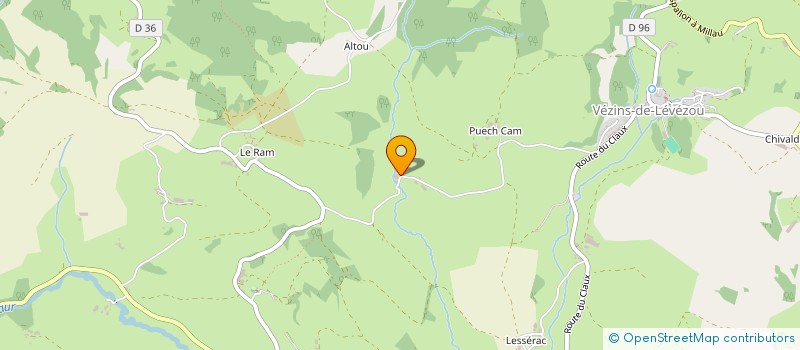 localisation de l'entreprise MONSIEUR VEZIAN NOYRIGAT  VEZINS-DE-LEVEZOU