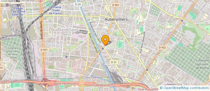localisation de l'entreprise MONSIEUR VIALY SALI BONGENGE  AUBERVILLIERS