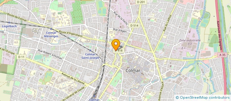 localisation de l'entreprise MONSIEUR VIANNEY BINNENDIJK  COLMAR