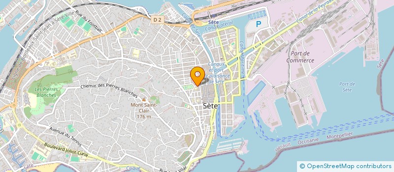 localisation de l'entreprise MONSIEUR VIANNEY DERUDDER  SETE