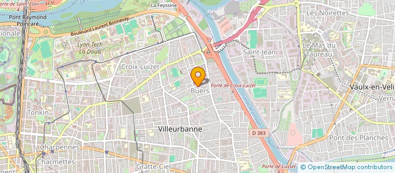 localisation de l'entreprise MONSIEUR VIANNEY ELOY  VILLEURBANNE