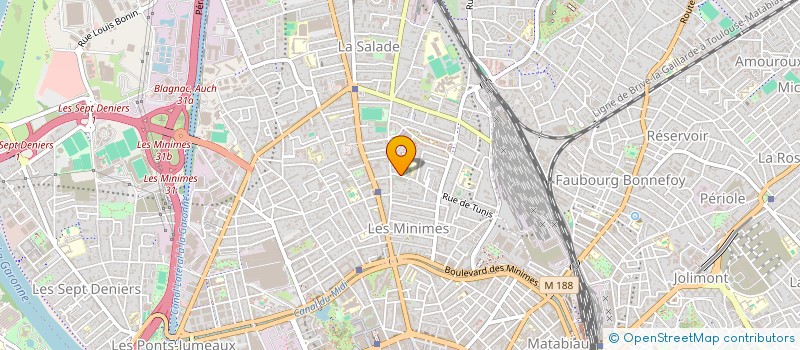 localisation de l'entreprise MONSIEUR VIANNEY HEBRETEAU à TOULOUSE