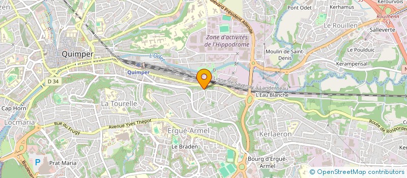 localisation de l'entreprise MONSIEUR VIANNEY JOLIVET à QUIMPER