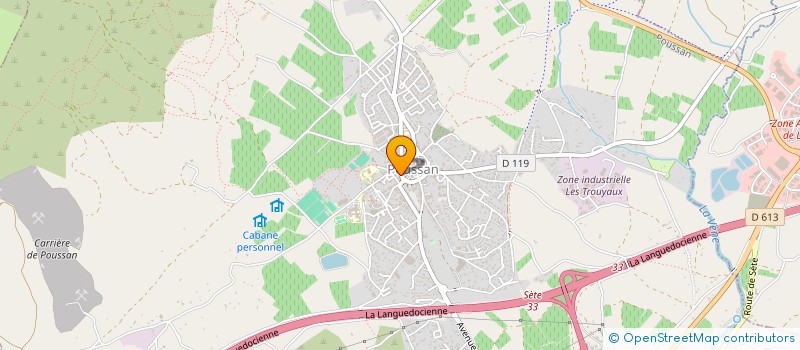 localisation de l'entreprise MONSIEUR VIANNEY LAGARRIGUE  POUSSAN