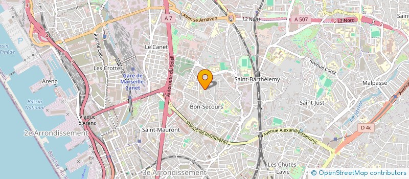 localisation de l'entreprise MONSIEUR VIANNEY LARGILLIER à MARSEILLE 14EME