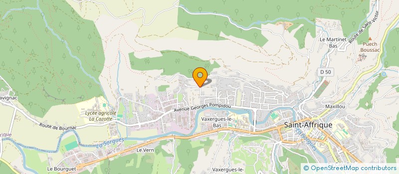 localisation de l'entreprise MONSIEUR VIANNEY LAUTRU  SAINT-AFFRIQUE