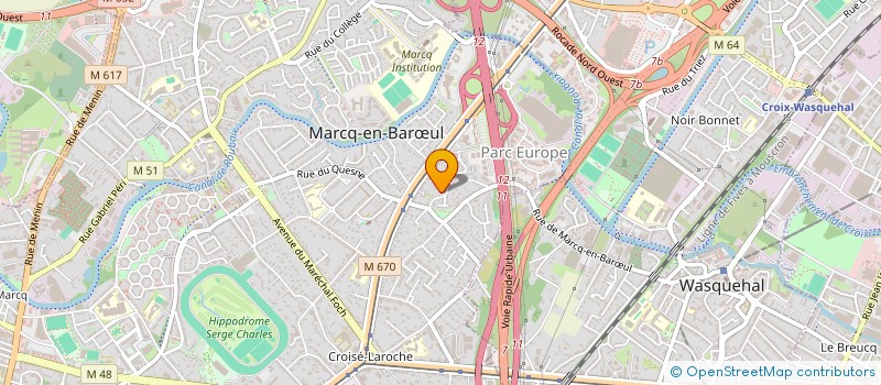 localisation de l'entreprise MONSIEUR VIANNEY LEMAN à MARCQ-EN-BARŒUL