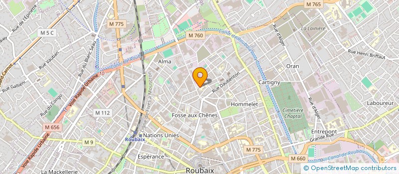 localisation de l'entreprise MONSIEUR VIANNEY MADESCLAIRE  ROUBAIX