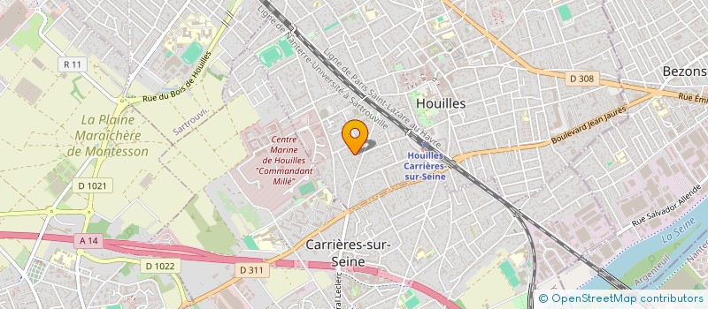 localisation de l'entreprise MONSIEUR VIANNEY MARCHAND  HOUILLES