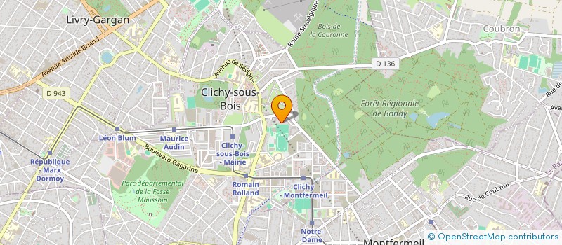 localisation de l'entreprise MONSIEUR VIANNEY MARCLINO à CLICHY-SOUS-BOIS