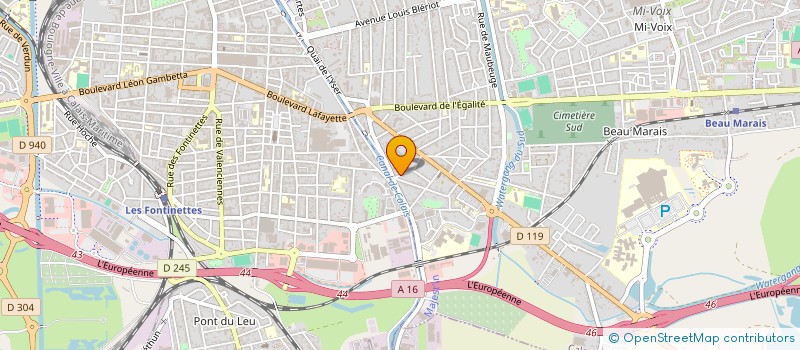 localisation de l'entreprise MONSIEUR VIANNEY QUILLIOT  CALAIS