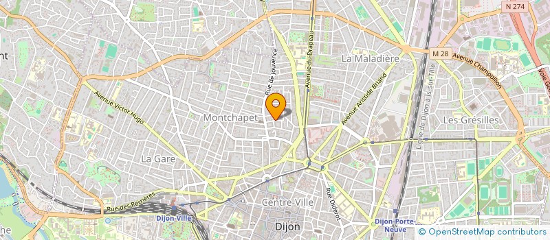 localisation de l'entreprise MONSIEUR VIANNEY ROZAND à DIJON