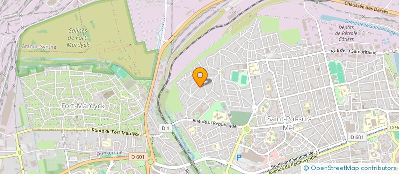 localisation de l'entreprise MONSIEUR VIANNEY SENLECQ à DUNKERQUE